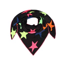 Zwillingsherz Triangular Scarf Stole Scarf with Cashmere and Wool for Women Girls Boys Children – High-Quality Cotton Neckerchief in Leo Pattern – Women's Scarf for Summer Autumn Winter – Orange,