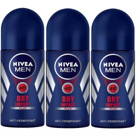 NIVEA ROLL-ON MEN DRY IMPACT 50 ML - 3 pack