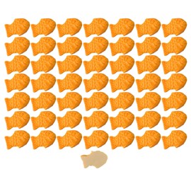 NOELAMOUR Taiyaki Food Sample Mini Bream Grilled Small Model Cute Taiyaki Realistic Food Model Display Display Figurine (50 Pieces)