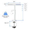 suptek Clamp-on Speaker Stand Desk Mount Set, Height Adjustment, Tilt,