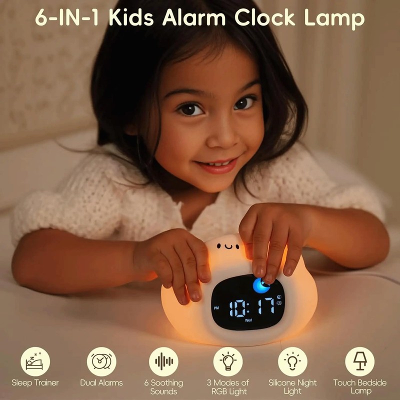 Digital Sunrise Alarm Clock with White Noise Machine – Night