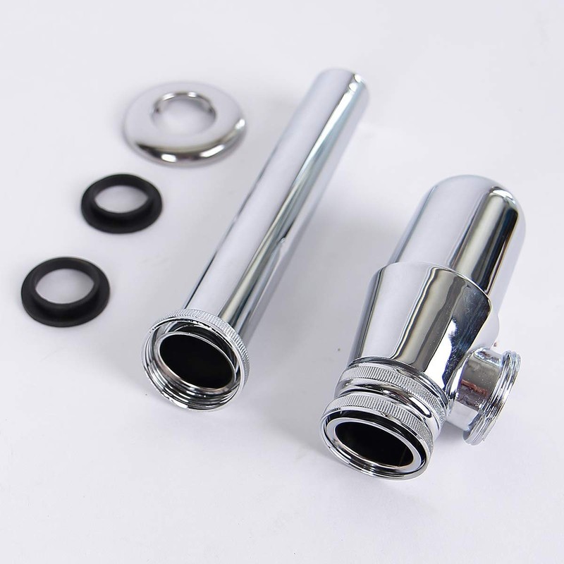 Soytich Cup Siphon, Chrome, Bottle Siphon, Tube Siphon, Cup Siphon