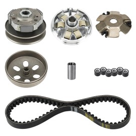 Clutch Set Fit for GY6 125cc 150cc 4-Stroke Engine Scooter ATV Taotao Roketa Sunl Include Clutch Assembly Variator Assembly with 842 Belt