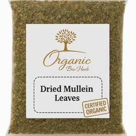 Organic Bio Herbs Dried Mullein Leaves (Verbascum Phlomoides) 6 oz – Premium Organic Herbal Tea, Natural Wellness, Non-GMO, Non-Irradiated, Handpicked