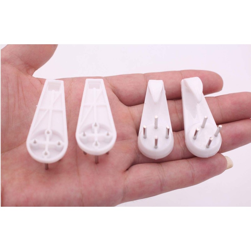 20PCS White Non-Trace Wall Picture Hook Concrete Hard Wall Drywall