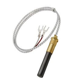 YIAOSUA 24" Thermopile Generator 750 Millivolt Thermopile Q313A fits Gas Water Heater Fireplace Gas Fryer Oven 750 Temperature Resistance Cluster Thermocouple for Fireplace (24" Aluminum)