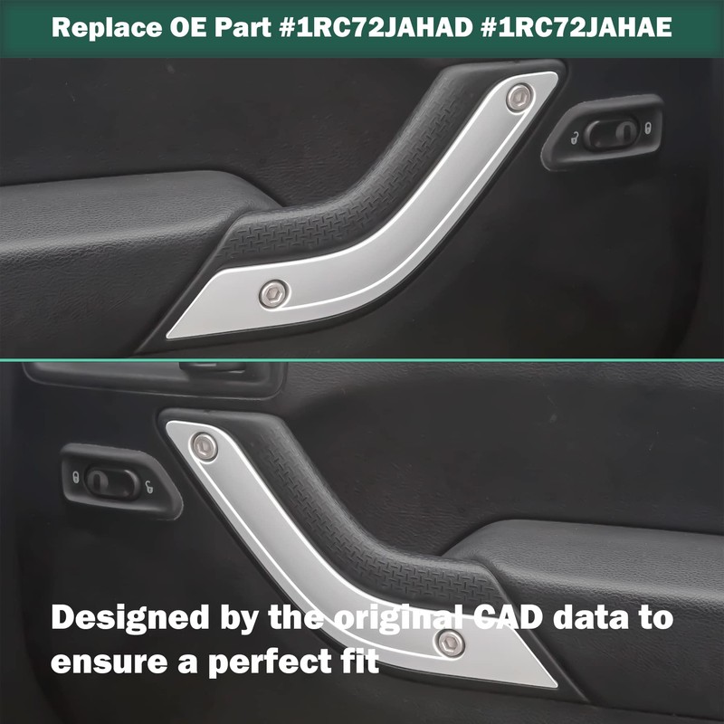 Phamyor Interior Door Grab Handle Inserts Cover Trim for 2011-2018