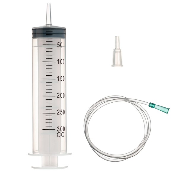 300 ml Large Syringe with Hose for Scientific Laboratories, Garden
