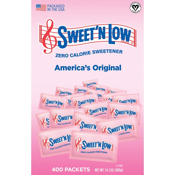 Sweet'N Low Sweetener, 400 Count Packets (4 Pack)