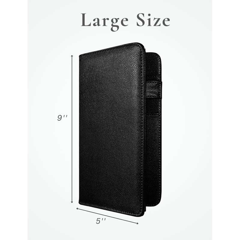 Mymazn Server Book with Zipper and Magnetic Pocket, Cute Waitress