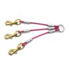 Dog Leash Splitter Coupler (Pink, 3 Dog)