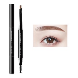 ZVEV Double Ended Eyebrow Pencil Eyebrow Brush Long Lasting Natural Waterproof Anti-Sweat Anti-Fade Natural Eyebrow Makeup Fluffy Eyebrow Wild Eyebrow Eyebrow Eyebrow Powder Eye Makeup