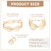 ZENGSING Gold-Plated Jewellery Sets for Women Gold Open Bracelet Bangles