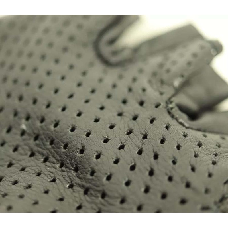 Nazran Perforated 2.0 Fingerless Leather Motorcycle Gloves 3XL