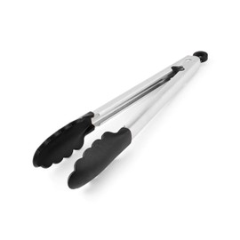 KitchenAid Silicone Tipped Stainless Steel Tongs, 12 Inch, Black