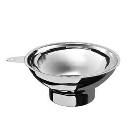 Serinar 5.7 Inch X 2.78 Inch Mouth Metal Canning Funnel for Wide Mouth Mason Jars - Stainless Steel Wide Mouth Funnel for Kitchen Filling（Wide-mouth funnel without filter）