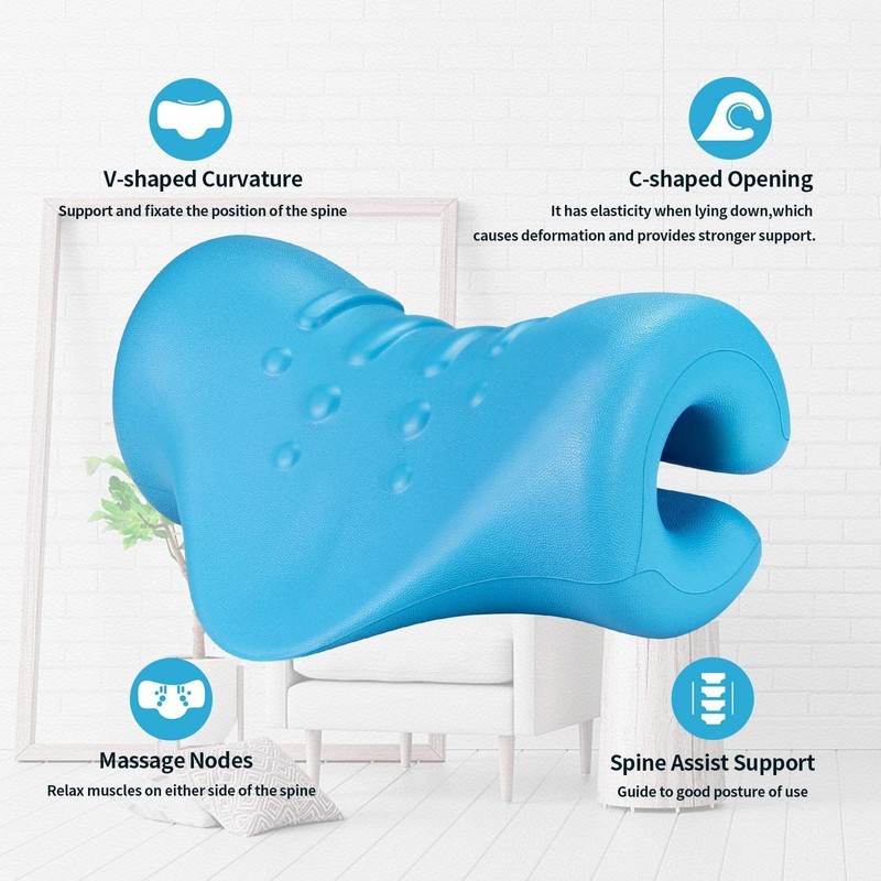 Neck Stretcher, Neck Releaser, Neck Roll, Neck Cervical Traction Cushion,
