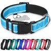 TECEUM Reflective Pet Collar – Sky Blue – XS –