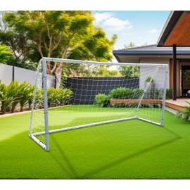 Vallerta® Premier 7 X 5 Ft. Portable AYSO Youth Regulation Size Soccer Goal. Heavy Duty 62MM Diameter PVC Frame w/Weatherproof 4mm Net Practice/Training Aid w/Easy Carry Bag.