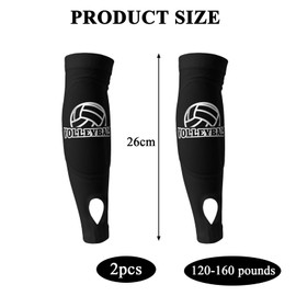 Laralily 1 Pair of Volleyball Arm Protectors Volleyball Women's Arm Protectors Volleyball with Protective Padding Thumb Hole Volleyball Arm Protectors Youth Forearm Protection Accessories for Sports