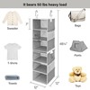 StorageWorks 6-Shelf Closet Organizers, Two 3-Shelf Separable Hanging Shelves for