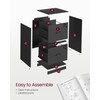 VASAGLE 2 Drawer File Cabinet, File Cabinet with Lock, Printer