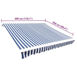 vidaXL Balcony Shade, Cool Rectangular Awning, Strong UV-Proof Fabric, Waterproof Canopy for Outdoor Protection