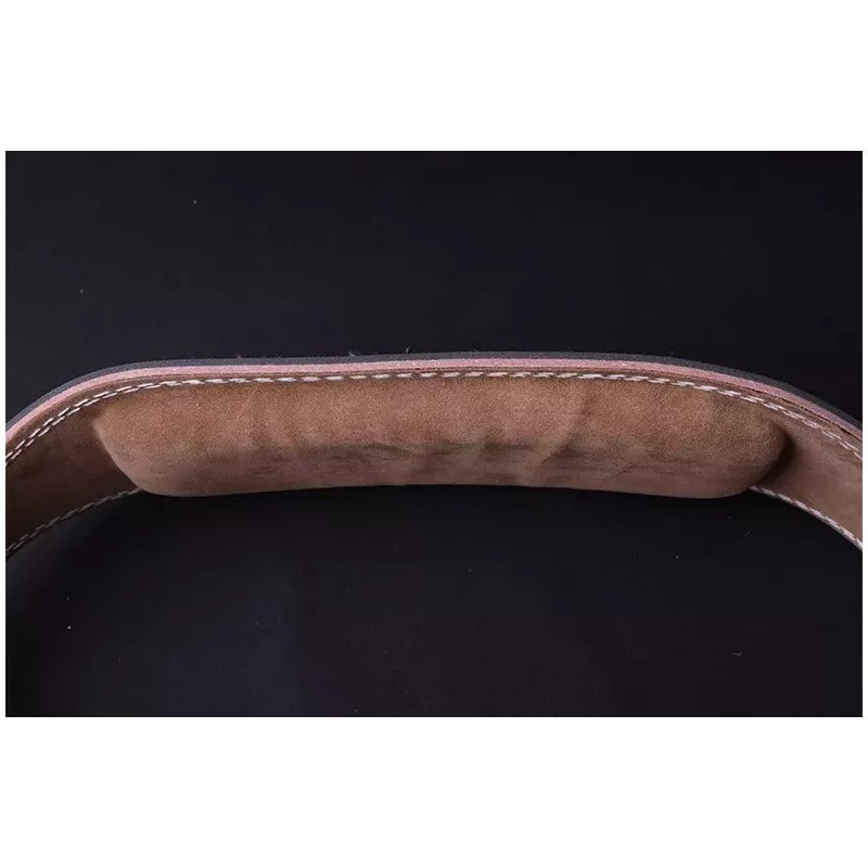 JM Cinturón Levantamiento Gym Amohadilla Piel Sintética Premium