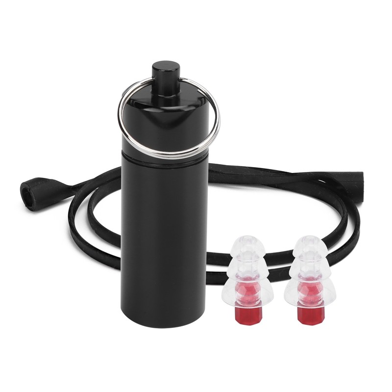 22x67mm Musician Ear Plug Red Noise Reduction Waterproof with Silica