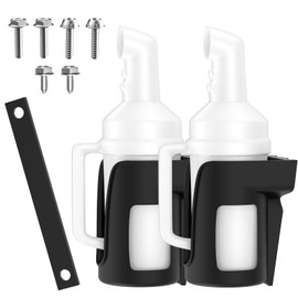 Universal Golf Cart Sand Bottle Suitable for Club Car EZGO Yamaha,Divots Filler Sand & Seed Bottle with Rattle Proof Holder