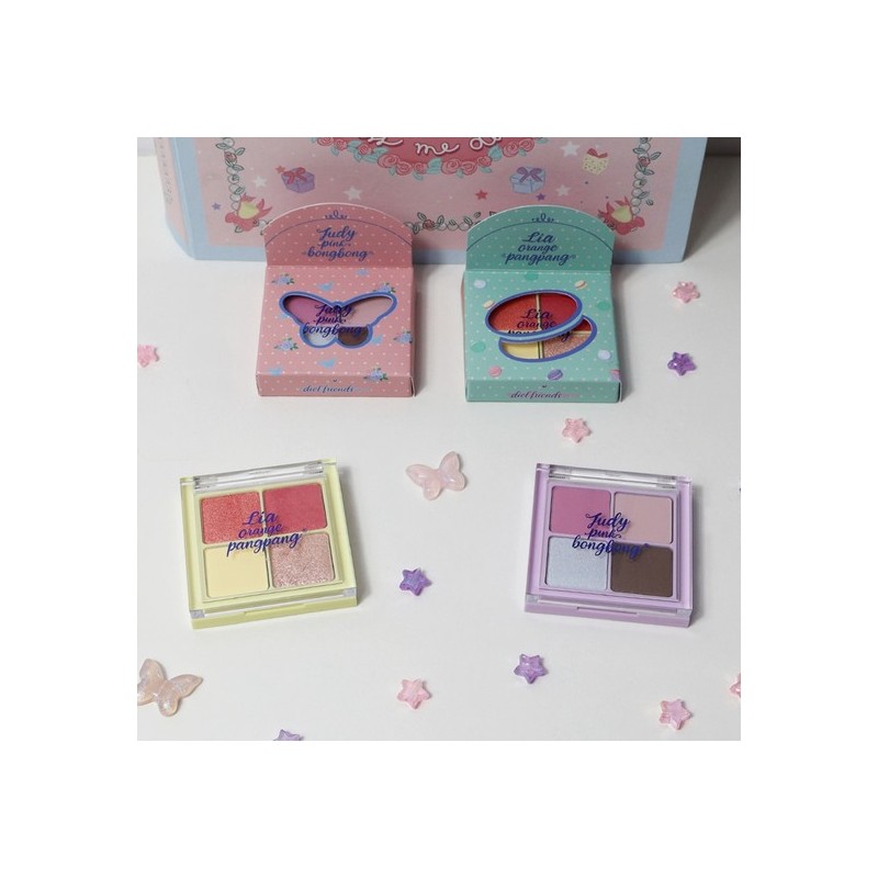 DL Friends Judy Pink Bonbon Eyeshadow Palette, Children's Eyeshadow, Kids