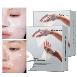 Zenbora 8PCS Bio-Collagen Face Mask, Deep Collagen Anti-Wrinkle Lifting Mask, Real Deep Hydrating Overnight Facial Sheet/Firming Sleeping Mask