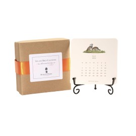 Maison De Papier Upland Birds 2026 Monthly Desk Calendar with Easel