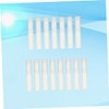 IWOWHERO 15Pcs Refillable Lip Balm Tubes White Plastic DIY Lip