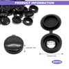 Screw Cover Black Pack of 200 Plastic Folding Screw Cover