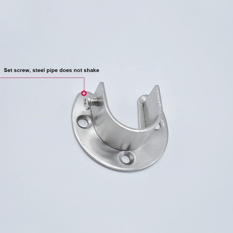 32mm Flange Rod Holder,Closet Rod Holder, U Shaped End Rod