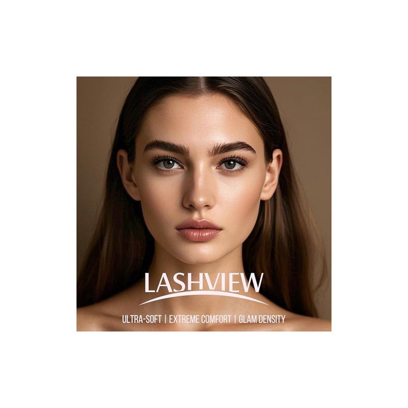 LASHVIEW Eyelash Extension Clusters, 168 Pieces, D Curl Clusters, Eyelash