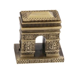 Retro Paris Arc de Decor: Vintage Bronze Paris Arc de Statue, Alloy Zinc Alloy Home Furnishing Metal Ornament, Handicrafts Miniatures