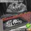 Daisypower Fireplace Tray with Handles, Expandable/Adjustable Ash Pan Ember Holder,