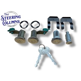 PSC Door & Electric Tailgate Lock Cylinder Set For 78-96 Ford Bronco (Logo Keys)