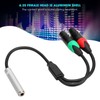 0.3M 24AWG Pure Copper Double Shield 6.35 Female to Dual