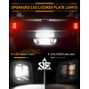 LESAUCE Full LED Clear Lens License Plate Light For 2003-2018