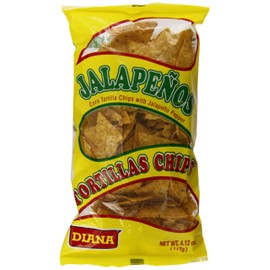 Diana Jalapenos Tortilla Chips 3.84oz (Pack of 24)