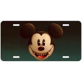 Grunge Retro Evil Mickey Novelty Tag Car License Plate