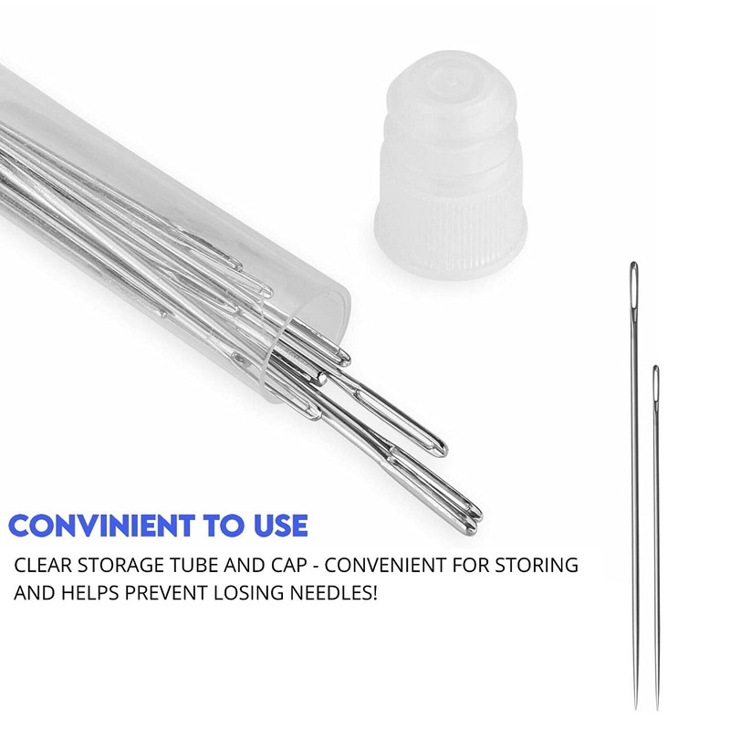Performore Professional Thermal Self‑Threading Stainless Steel Sewing Needle Set | 25‑Piece