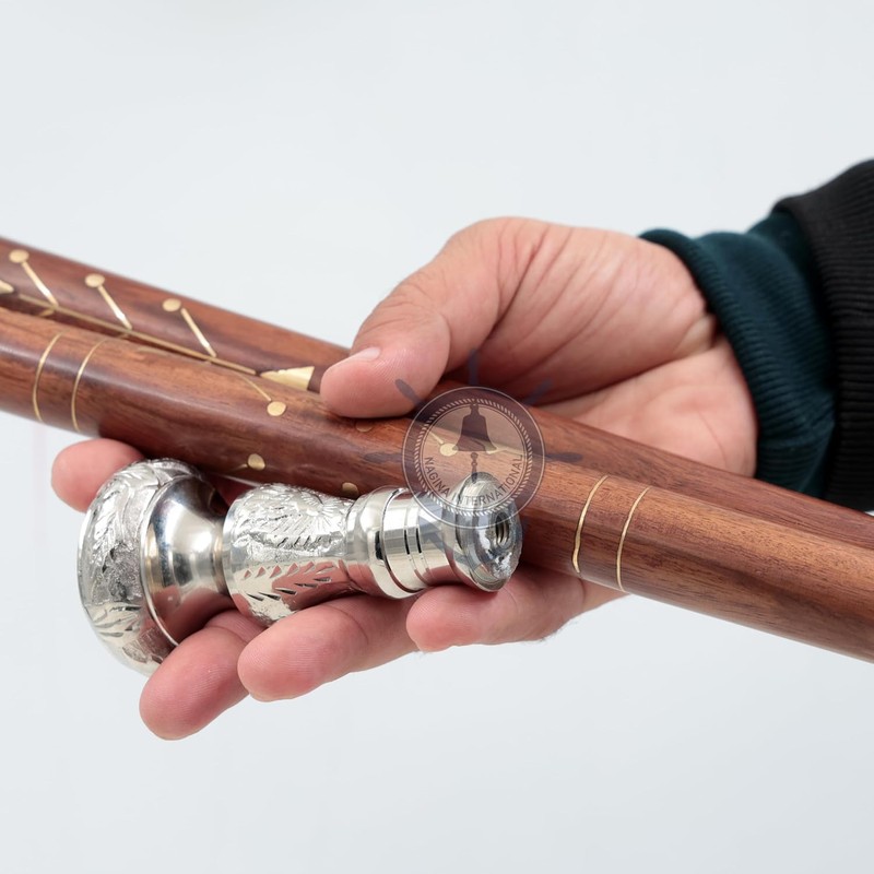 Premium Chromed Deluxe Walking Sticks | Rosewood Crafted Walking Cane