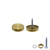 Rannb Decorative Mirror Screws Gold Cap Cover Nails 1"/25mm Cap