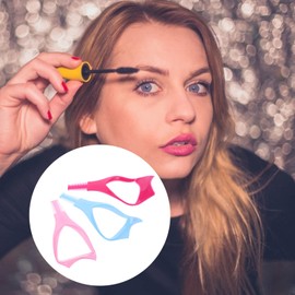 FOMIYES Eyelash Comb Separator Eyelash Applicator Tool Eyelash Makeup Tool, mascara guard shield eyelash shield for mascara mascara shield applicator 18Pcs 3 in Mascara Guard Comb Mascara Guard Tool