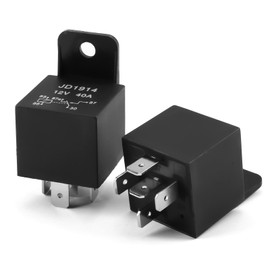 2 Pack 4/5 Pin 12V Relay 30/40 A Multi-Purpose Automotive Truck Relay,Heavy Duty Standard Relay Kit for Car Motorcycle Truck Compatible with Mondeo,JD1912 Automotive Relay (5 Pin 30A Relay)