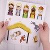 Nativity Stickers Sheet Set, Religious Christmas Craft Decorations, 10 x